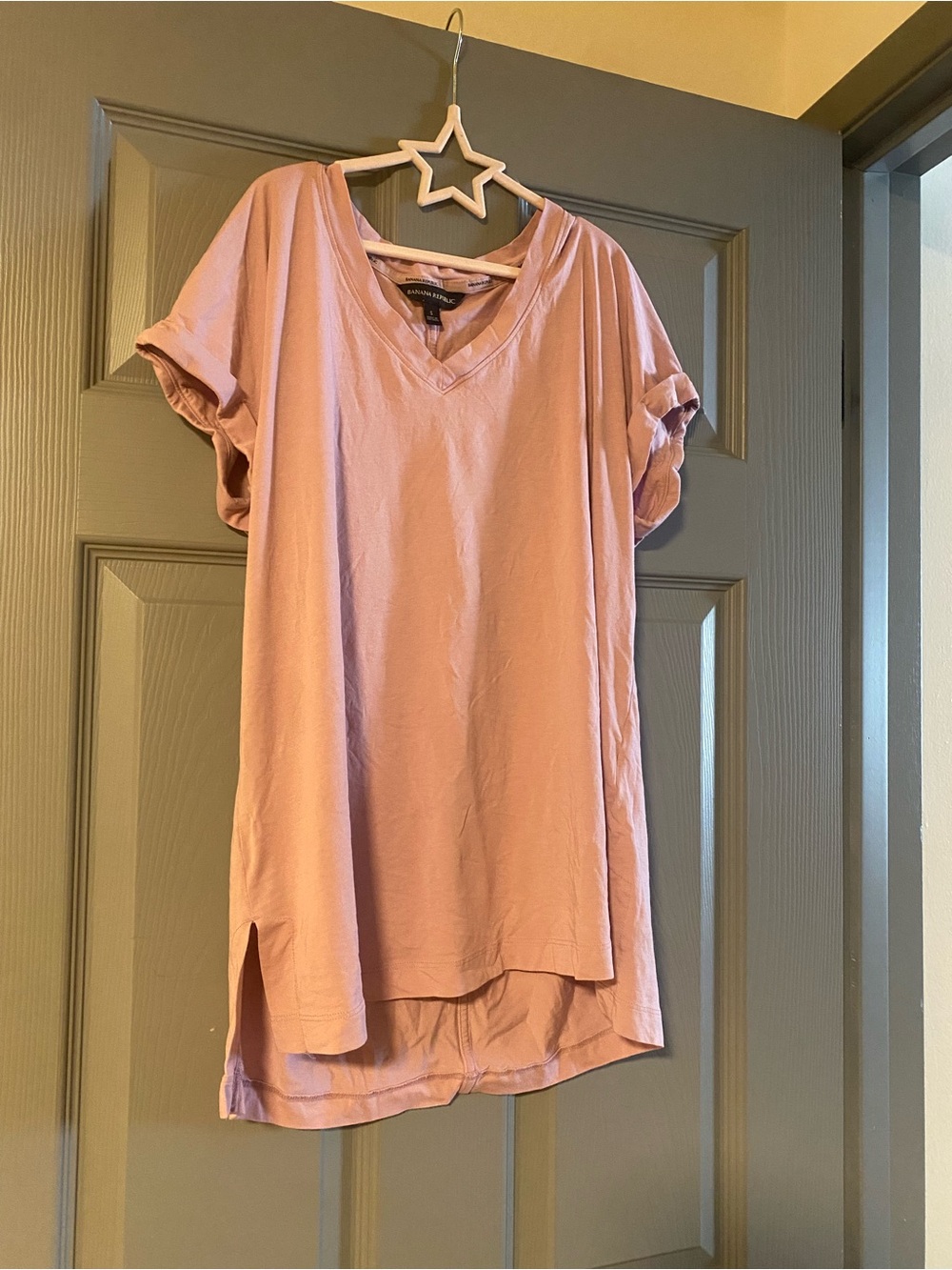 Banana Republic Dusty Rose V-Neck Tunic